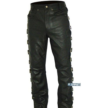 First M8040 Кожаные штаны на застежках по всей длине
