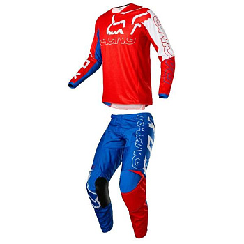 Fox Racing 180 Skew White/Red/Blue комплект