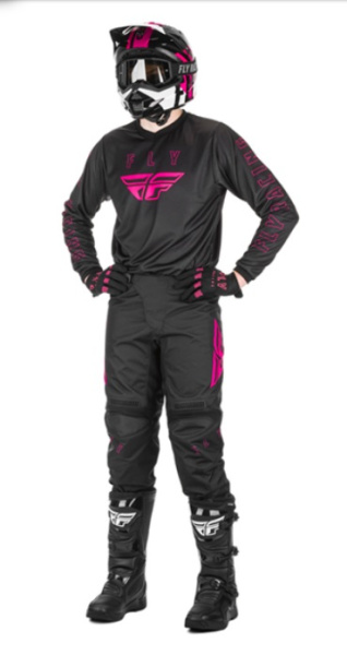 Fly Racing F-16 2021 джерси, черно-розовый Fly Racing F-16 2021 джерси, черно-розовый