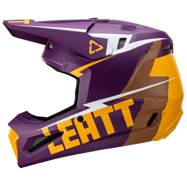 Leatt Kit Moto 3.5 Indigo шлем кроссовый + Velocity 4.5 мотоочки