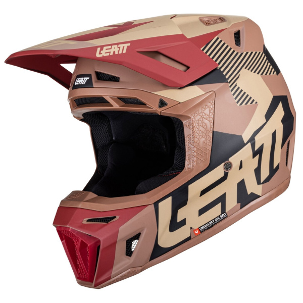 Leatt Kit Moto 8.5 V24 RubyStone шлем кроссовый + Velocity 5.5 мотоочки Leatt Kit Moto 8.5 V24 RubyStone шлем кроссовый + Velocity 5.5 мотоочки