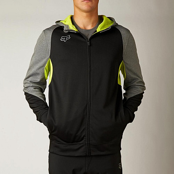 Fox Terrain Zip Fleece толстовка, черно-серый