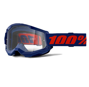 100% Strata 2 Navy / Clear	Lens мотоочки