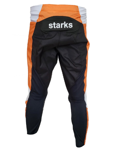 Starks Phoenix мотоштаны, оранжево-черно-белый Starks Phoenix мотоштаны, оранжево-черно-белый