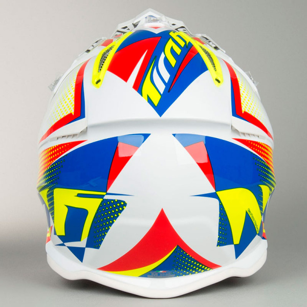 Airoh Aviator 2.2 шлем внедорожный, бело-желто-синий