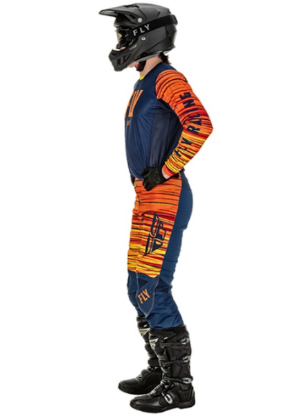 Fly Racing Kinetic Wave комплект, сине-оранжевый Fly Racing Kinetic Wave комплект, сине-оранжевый