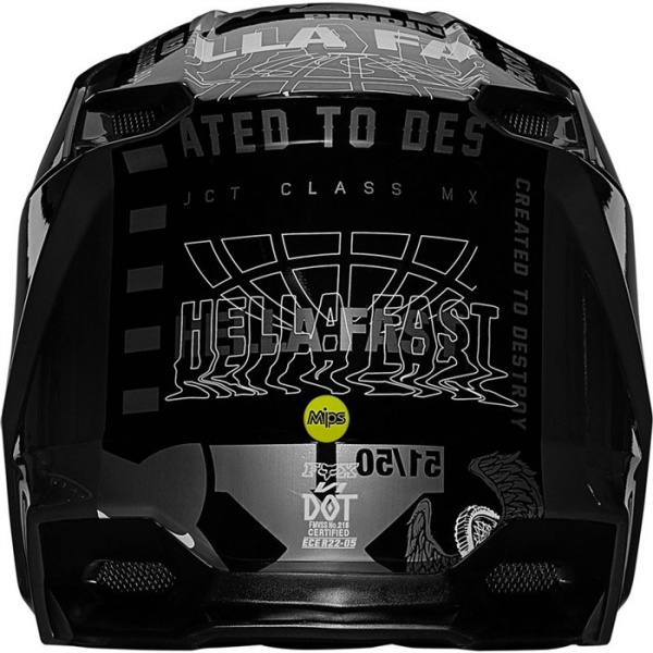 Fox Racing V1 Illmatik Black шлем кроссовый