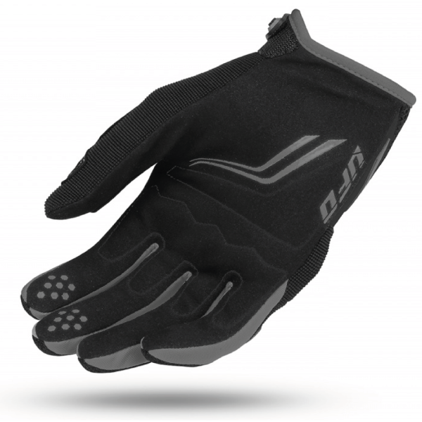 UFO Carbon Black/Gray мотоперчатки с защитой