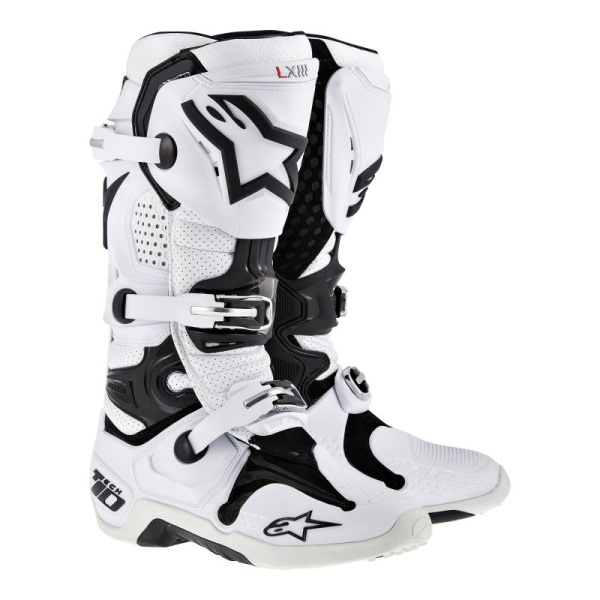 Alpinestars Tech 10 мотоботы кроссовые, белый Alpinestars Tech 10 мотоботы кроссовые, белый