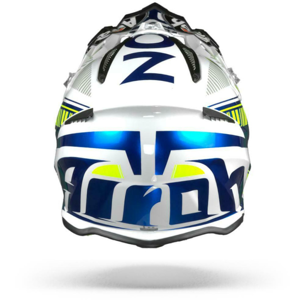 Airoh Aviator 2.3 шлем внедорожный, бело-желто-голубой