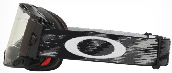 Oakley Airbrake (Roll-Off) Solid мотоочки черный, прозрачная линза (57-989)