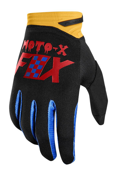 Fox Dirtpaw Czar 2019 мотоперчатки, черно-желтый