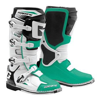Gaerne SG10 мотоботы кроссовые, бело-зеленый
