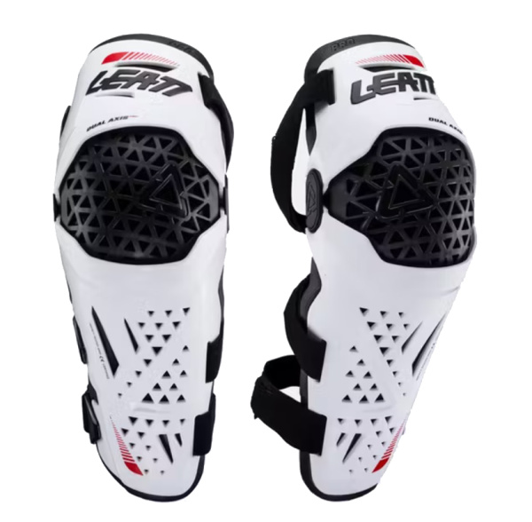 Leatt Dual Axis Pro White шарнирные наколенники Leatt Dual Axis Pro White шарнирные наколенники