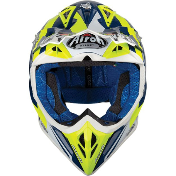 Airoh Aviator 2.3 Bigger Blue Gloss шлем внедорожный