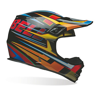 Шлем Bell MX-2 Breaker MX Helmet (черный/красно-желтый)