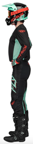 Fly Racing Kinetic S.E. Rave Black/Mint/Red комплект Fly Racing Kinetic S.E. Rave Black/Mint/Red комплект