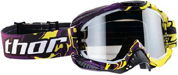 Thor Ally Marble мотоочки, бордово-желтый, прозрачная линза