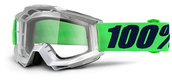 100% Accuri Nova Clear Lens мотоочки, салатовый