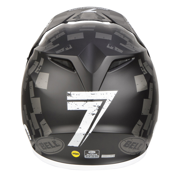 Bell MX-9 Mips Seven Checkmate шлем кроссовый, серо-черный матовый