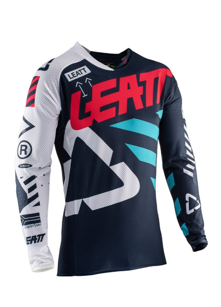 Leatt GPX 5.5 UltraWeld 2019 джерси, черно-голубой