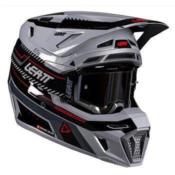 Leatt Kit Moto 8.5 V26 Grey шлем кроссовый + Velocity 5.5 мотоочки