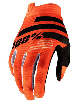 100% ITrack Orange/Black мотоперчатки