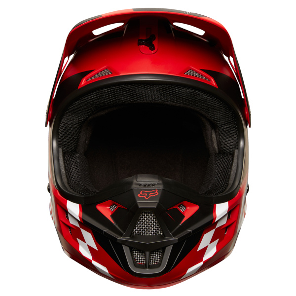 Fox Racing V1 Sayak 2018 Youth шлем подростковый, черно-красный