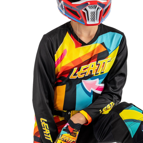 Leatt 3.5 Ride Kit Junior 2025 Carnival комплект подростковый, мотоштаны + джерси Leatt 3.5 Ride Kit Junior 2025 Carnival комплект подростковый, мотоштаны + джерси