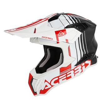 Acerbis Airstrike-C White/Red шлем внедорожный, бело-красный