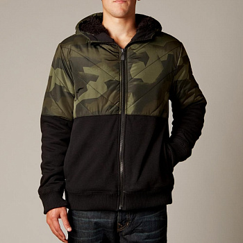 Fox Crockett Sasquatch Zip толстовка, черно-зеленый камуфляж Fox Crockett Sasquatch Zip толстовка, черно-зеленый камуфляж