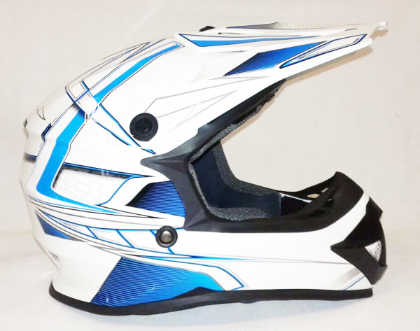 Ataki SC-15 Rift шлем кроссовый детский, бело-синий Ataki SC-15 Rift шлем кроссовый детский, бело-синий