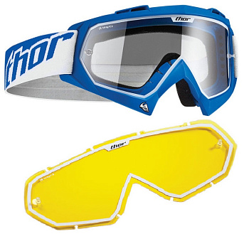 Thor Enemy Blue комплект кросс с желтой линзой, синий