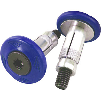 Cycra Grip Armor W/Bar End заглушки в торец руля, синий