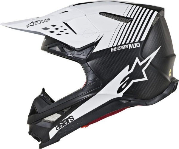 Alpinestars Supertech M10 Dyno Black/White шлем кроссовый