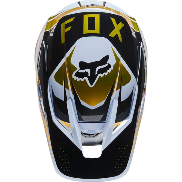 Fox Racing V3 RS 2022 Mirer White/Black шлем кроссовый