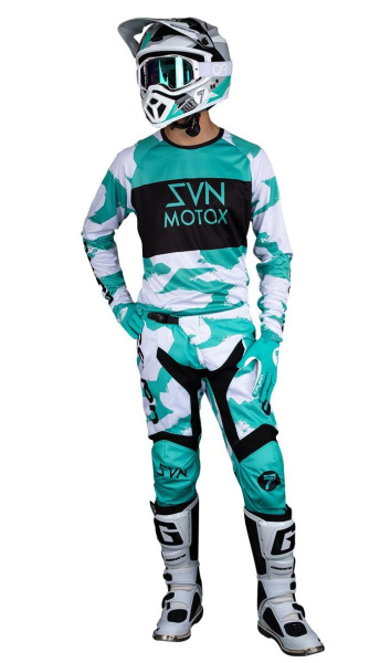 Seven Vox Pursuit Youth White мотоштаны подростковые