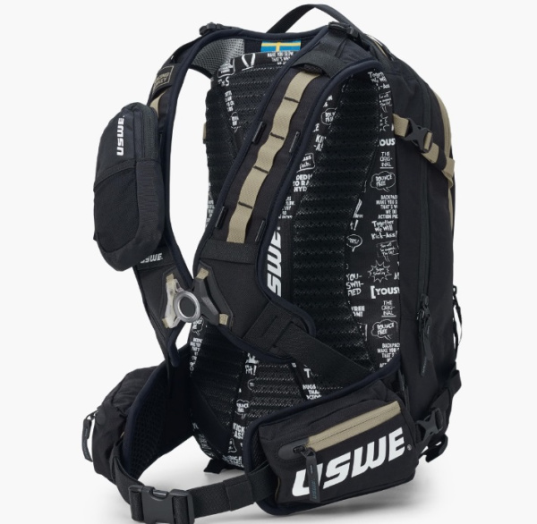 USWE Core 16L Off-Road Daypack, Black/Mud Green рюкзак