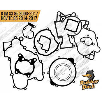 Rubber Duck комплект прокладок KTM 85SX 2003-2017 с кольцами под голову