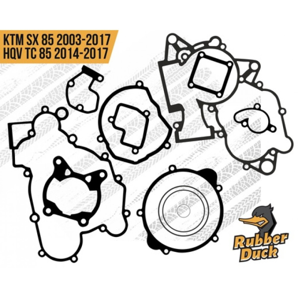 Rubber Duck комплект прокладок KTM 85SX 2003-2017 с кольцами под голову