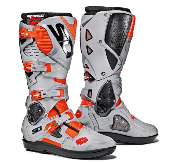 Sidi Crossfire 3 SRS мотоботы, серо-красный