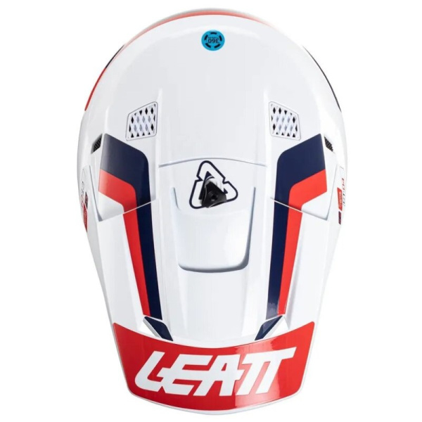 Leatt Kit Moto 3.5 V24 Royal шлем кроссовый + Velocity 4.5 мотоочки