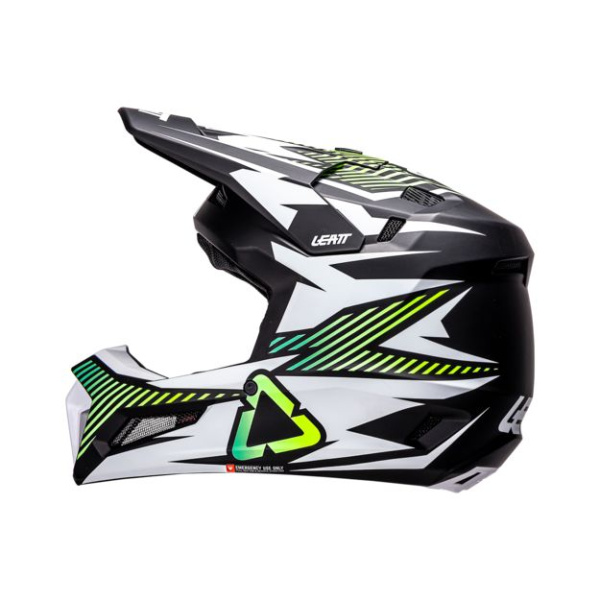 Leatt Kit Moto 3.5 V26 Storm Teal шлем кроссовый + Vizion 3.5 мотоочки