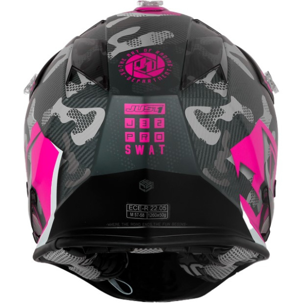 Just1 J32 Swat Camo Pink  Fluo шлем детский, розово-черный