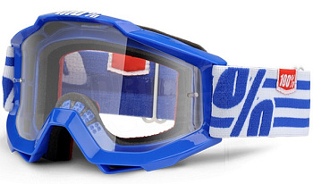 100% Accuri Nimitz мотоочки детские, бело-синий