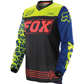 Fox Woman HC джерси женская, черно-сине-салатовый