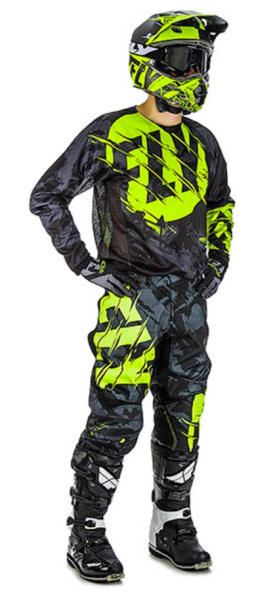 Fly Racing Kinetic Outlaw 2018 джерси, черно-желтый Fly Racing Kinetic Outlaw 2018 джерси, черно-желтый