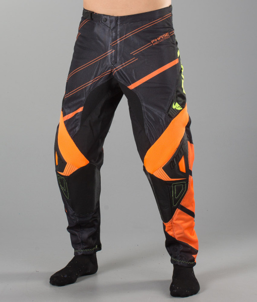 Thor Phase Vented мотоштаны подростковые, черно-оранжевый