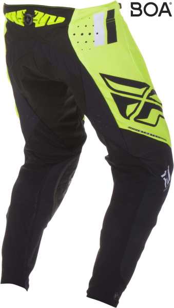 Fly Racing Evolution DST 2019 мотоштаны, черно-бело-желтый Fly Racing Evolution DST 2019 мотоштаны, черно-бело-желтый