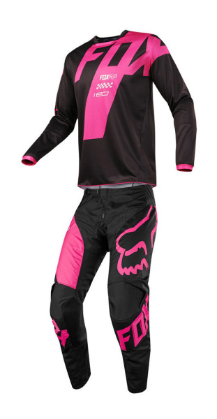 Fox Racing 180 Mastar 2018 комплект, черно-розовый Fox Racing 180 Mastar 2018 комплект, черно-розовый